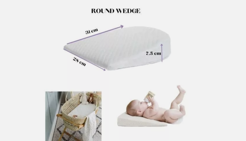 Baby Wedge Pillow Anti Reflux Colic Cushion For Pram/ Crib/ Cot Bed All Sizes